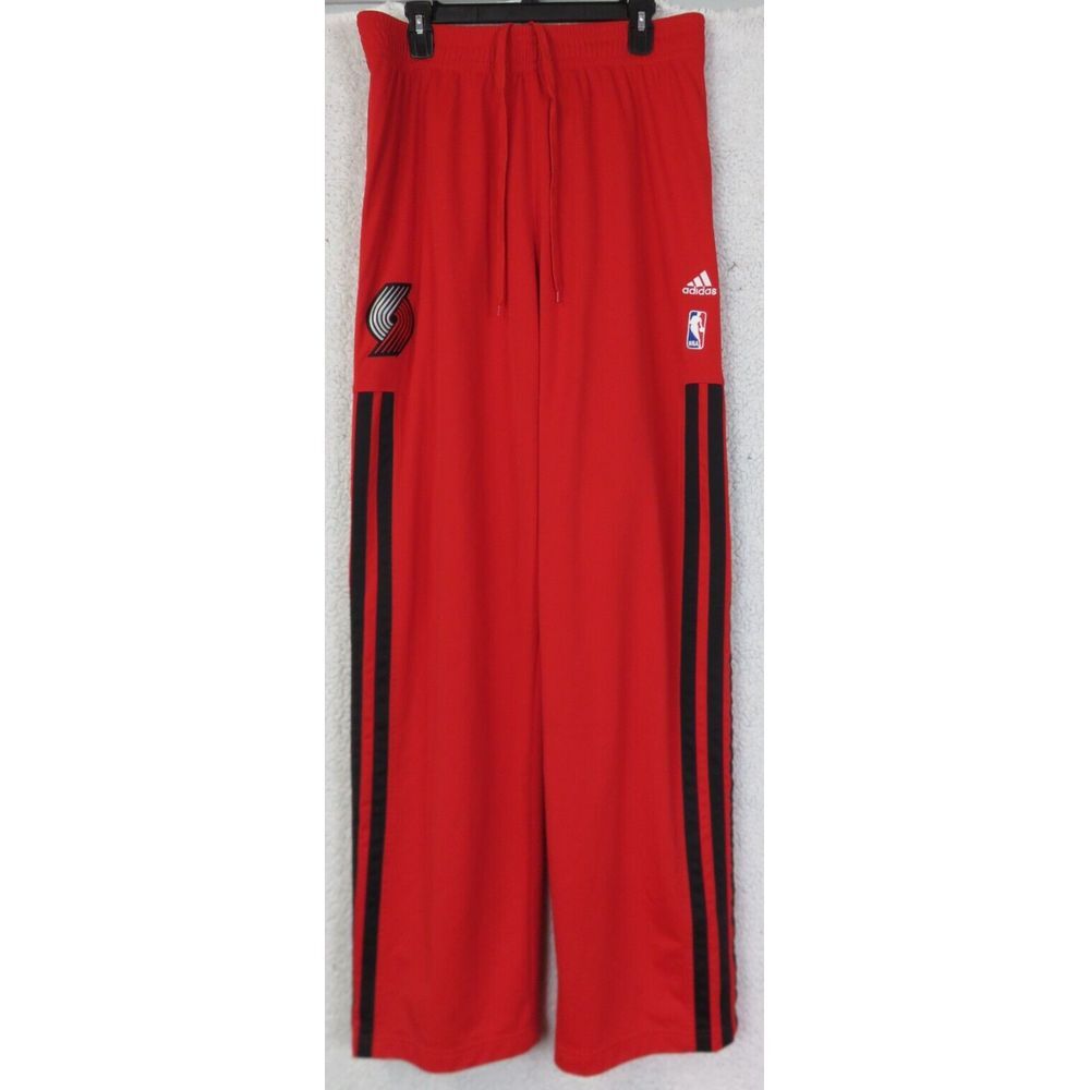 adidas Authentic Portland Blazers On Court Game Pants Mens Size 2XL Length + 2